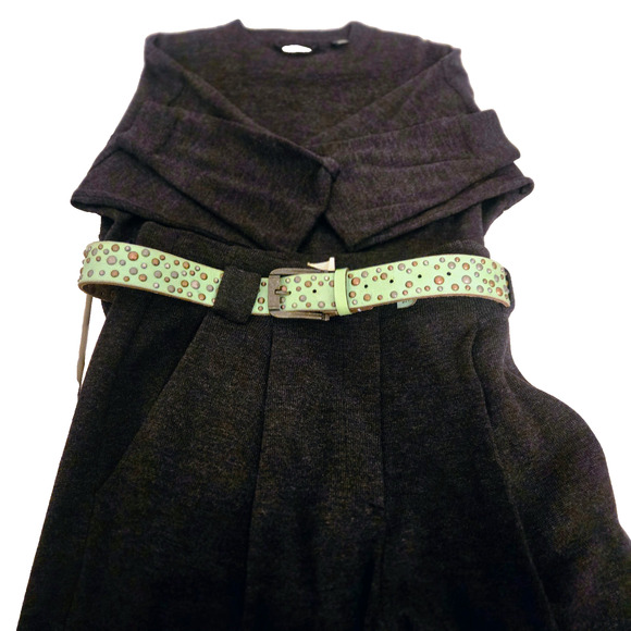 DKNY Vintage gray wool 2 piece sweater and pant set M - Picture 1 of 16